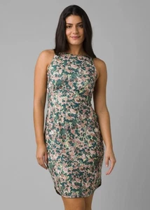 prAna WHITE GARDEN EMERALD LAKE KLEID GR. Medium Blumenmuster sportlich Athletic Athletic - Bild 1 von 6