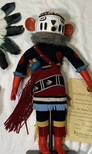 KACHINA PUPPE FIGUR KUNST von The Timeless Indian Collection. Kommt mit Zertifikat von A - Bild 1 von 10