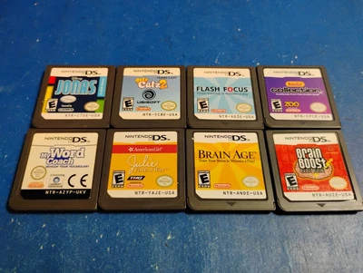 Nintendo DS Games lot Bundle Brain Boost,Pete Catz 2 & More Free Shipping  - Image 1 of 4