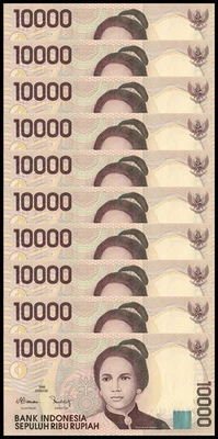 Indonesia 10000 Rupiah, 2005, P-137h, UNC X 10 PCS - Image 1 of 2