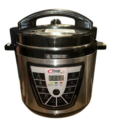 Olla a presión eléctrica XL 6 cuartos plateada negra PPC771 nueva sin caja original - Imagen 1 de 4