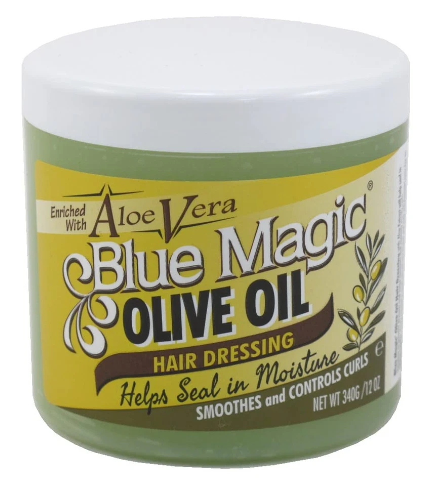 Blue Magic Olive Oil Hair Conditioner With Aloe Vera 12 Ounce Jar (340gm)