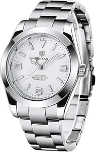 BENYAR UHR EDELSTAHL AUTOMATIK WEISS 41mm - Bild 1 von 7