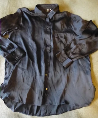 C&A Damen Satinbluse Gr 46 blau Neu mit Etikett - Bild 1 von 2