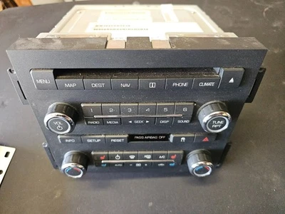 + Lincoln MKS 2009-10 Unidad principal receptor de radio de audio reproductor de CD AA5T19C156AC AW Foto 1 de 4