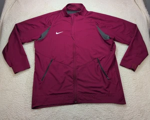 Nike Hombres 2XL Dri-Fit Equipo Disrupción Pista Chaqueta Cremallera Completa Granate 802307-610 - Imagen 1 de 15