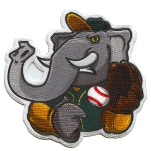 California Oakland Mascot PhotoPatch Baseball Elephant Parody Embroidery Iron On - Picture 1 of 2