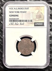 NGC Certified VOC New York Penny - Picture 1 of 3