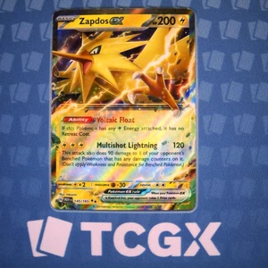 Pokemon - Zapdos ex - 145/165 - SV: Scarlet & Violet 151 - Holo - Double NM - Picture 1 of 1