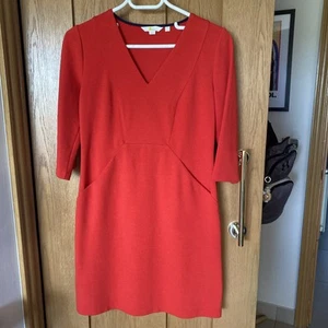 Boden Bronte Ottoman Dress - Red. Superb Worn Once UK8 Petite BIN FreePost - Picture 1 of 8