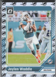 2024 Panini Donruss Optic Jaylen Waddle Team Logo #23/32 Dolphins #124 - Imagen 1 de 2