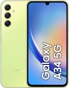 Samsung Galaxy A34 256GB 8GB Android WiFi entsperrt SIM 5G limette Handy Smartphone - Bild 1 von 3