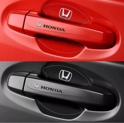 JUEGO DE 8 PIEZAS Adhesivo Protector Antiarañazos Invisible para Manija de Puerta de Coche para Honda Foto 1 de 4