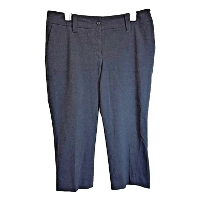 Pantalones de vestir recortados Worthington vintage talla 12 gris pequeño elásticos Y2K años 90 Foto 1 de 4