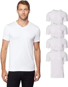 32 Grad Herren 4er Pack cooles V-Ausschnitt T-Shirt - M9597 KOSTENLOSER VERSAND! - Bild 1 von 3