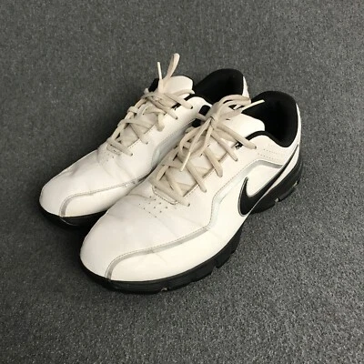 Nike Power Channel TAC Men's White Golf Shoes Size 8.5 Waterproof Leather Cleats - Image 1 of 4