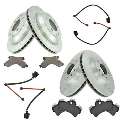 Kit de frenos de disco delanteros y traseros para Volkswagen Touareg 2004-2008, Audi Q7 Foto 1 de 4