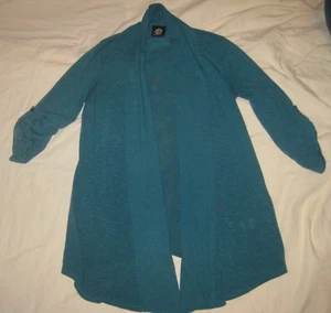 BOBEAU Women's cardigan sweater size Small Teal - Picture 1 of 3