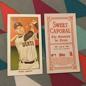 BUSTER POSEY Giants SP 2020 Topps 206 T206 Series 1 Sweet Caporal Back - Picture 1 of 1