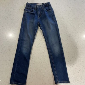 Levi's Jeans Slim 511 Youth Boy 12 Reg 26 X 27 Blue Denim Adjustable Waist - Picture 1 of 6