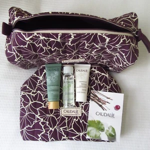 2 x CAUDALIE GIFT SETS IN MAKEUP BAGS - SERUM, MASK, CLEANSING WATER - Picture 1 of 8