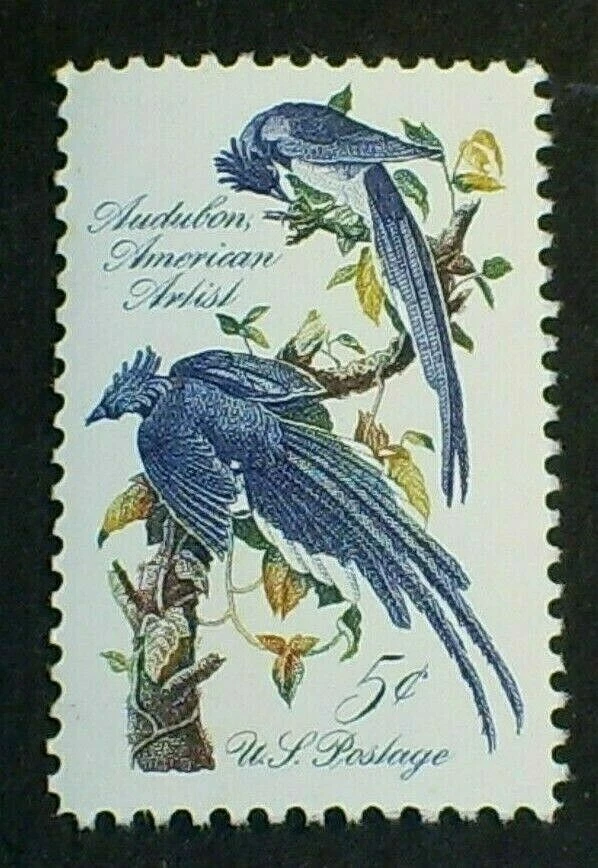 U.S. Scott 1241- John J. Audubon, Columbia Jays- MNH OG F-VF 5c 1963 - Image 1 of 1