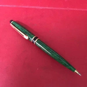 BALL POINT PEN BOLÍGRAFO GREEN LACQUER HEAVY SOLID - Imagen 1 de 11