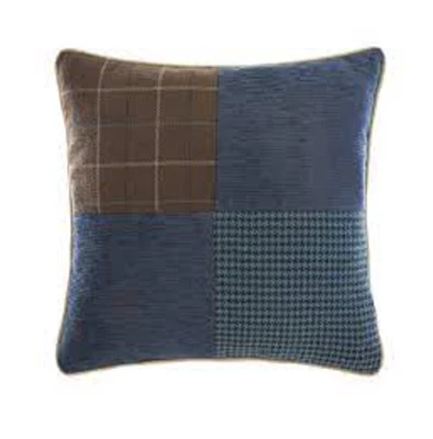 Croscill Clairmont Patchwork 16" Fashion Decorative Pillow - Blue Multicolor - Image 1 of 2