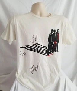 MUSE band REAL hand SIGNED Black Holes Tour T-Shirt JSA LOA Autographed all 3 M - Picture 1 of 8