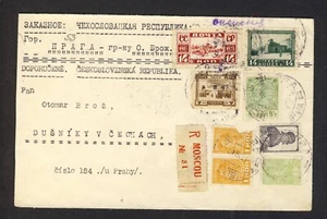 Russia 1931 registered cover to Czechoslovakia - Picture 1 of 2