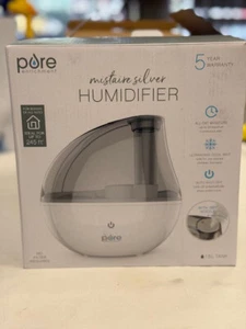 Pure Enrichment MistAire Silver Ultrasonic Cool Mist Humidifier 1.5L Tank New - Picture 1 of 10