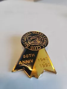 Vntg San Gabriel Valley Kennel Club 50th Anniv Enamel Pin 1943-1993 Pic/Desc - Picture 1 of 3