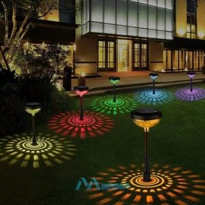 2Pack Outdoor Solar Garden Lights RGB LED Waterproof Landscape Lawn Pathway Lamp - Picture 1 of 22