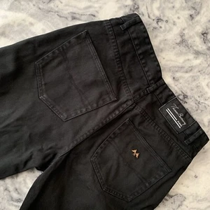 Vintage Thomas Burberry Herren St Louis klassische schwarze Jeans Knopfleiste Große 34 - Bild 1 von 12