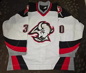 Ryan Miller Buffalo Sabres 2005/06 Reebok AUTHENTIC Goathead Jersey Sz 56 - Picture 1 of 11