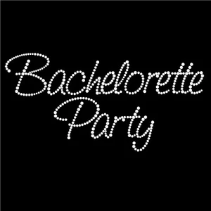 Hotfix Rhinestone Wedding Transfer iron on Bachelorette Party - Picture 1 of 1