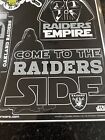 Las Vegas Raiders Star Wars NFL Vader plaque d'autocollant grande 11x17