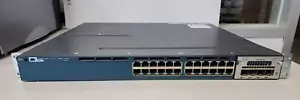 Cisco WS-C3560X-24P-S Catalyst 3560-X Series 24 PoE+ Network Switch - Picture 1 of 6