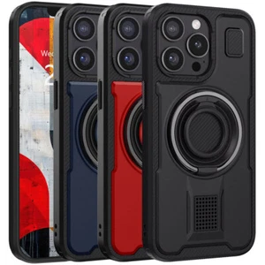 For Apple iphone 12 Pro Max Hybrid Rugged Double-Ring Kickstand Phone Case Cover - Picture 1 of 30