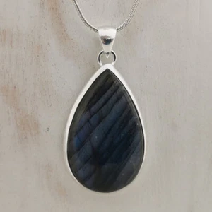 Labradorit Anhänger in 92,5er Silber - Bild 1 von 1