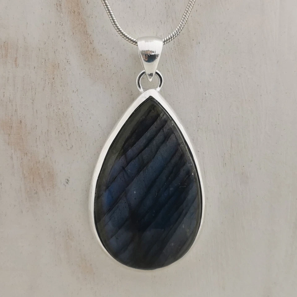 Labradorit Anhänger in 92,5er Silber - Bild 1 von 1