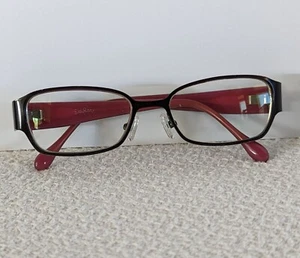 Lilly Pulitzer Black & Deep Pink Eyeglass Frames - Picture 1 of 12