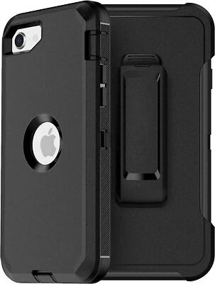  For iPhone SE 3rd Gen 2022 Heavy Duty Hybrid Shockproof Case +Screen Protector - Image 1 of 4