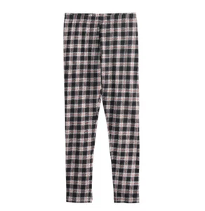 SO Favorite Legging Girls Black White Red Plaid Leggings Size 8 NWT - Picture 1 of 1