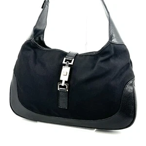 GUCCI Jackie shoulder bag hand bag black Auth 0653 - Picture 1 of 24