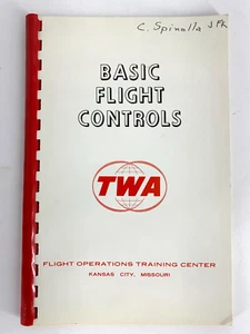 TWA Dec 20, 1967 Basic Flight Controls Instruction/Training Manual - Picture 1 of 10