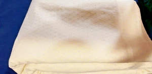 Bright yellow textured lightweight curtain fabric embroidered pattern 10 yards - Picture 1 of 5