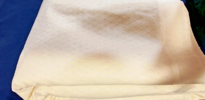 Bright yellow textured lightweight curtain fabric embroidered pattern 10 yards - Image 1 of 4