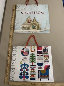 2 X BOLSAS DE REGALO DE COMPRAS DE PAPEL NORDS Vacaciones 16X15.5X6 16X13X6 - Imagen 1 de 6