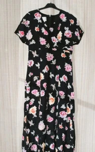 Kleid Größe 36 Midi Schwarz-Bunt - Bild 1 von 3